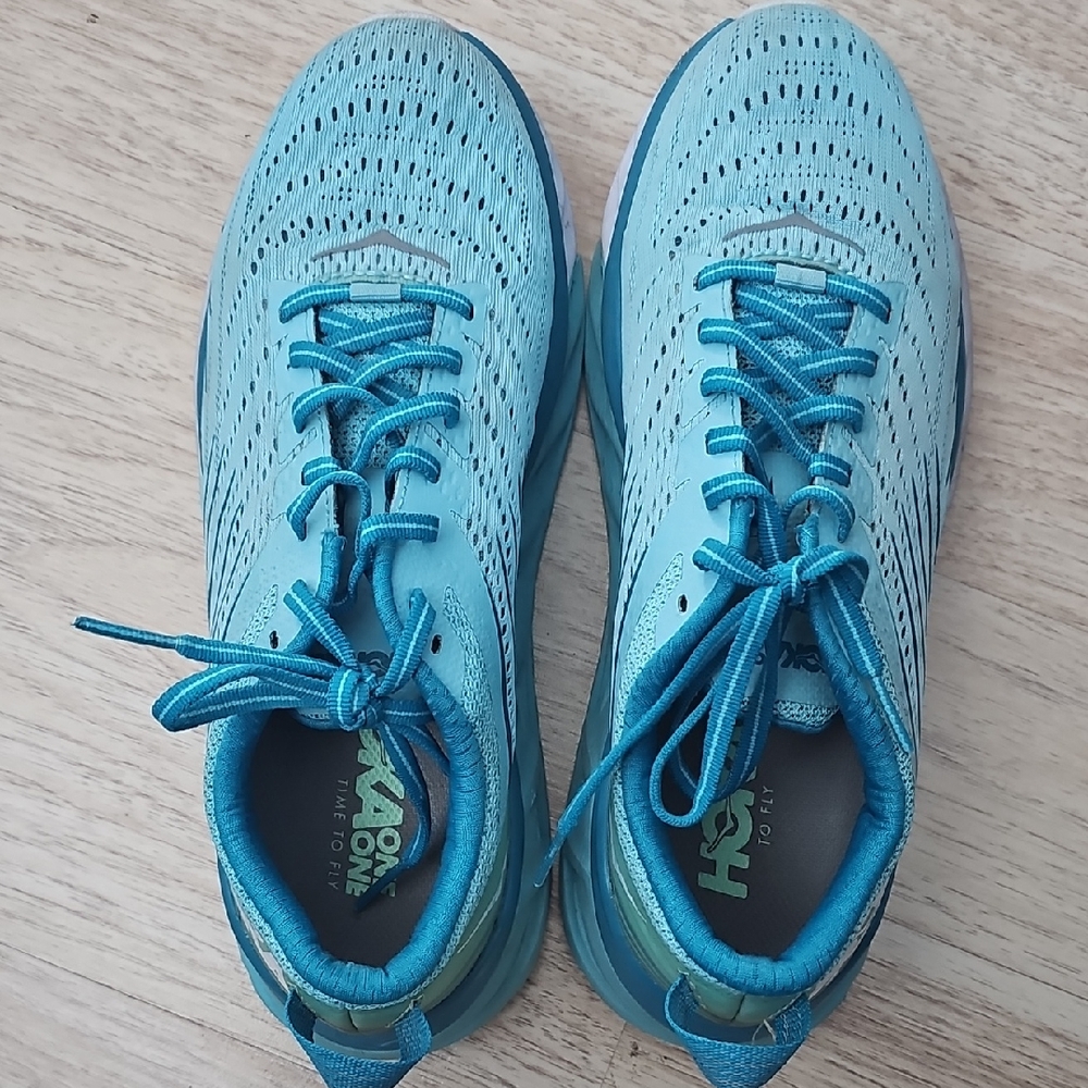 Hoka One One Teal Athletic Sneakers